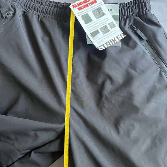 Striker Ice Performance Black Pants Mens XXL Waterproof Climate Fishing Zipper - Picture 6 of 16